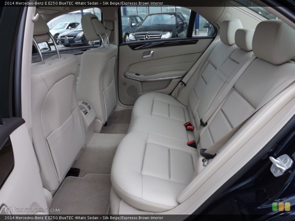 Silk Beige/Espresso Brown Interior Rear Seat for the 2014 Mercedes-Benz E E250 BlueTEC 4Matic Sedan #91752518