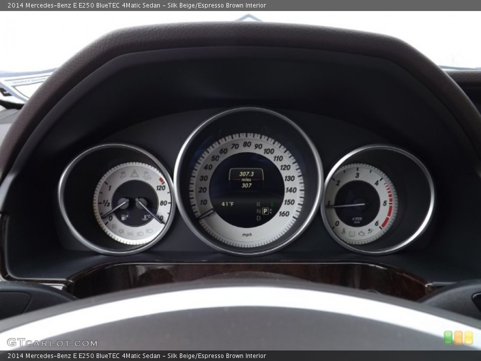 Silk Beige/Espresso Brown Interior Gauges for the 2014 Mercedes-Benz E E250 BlueTEC 4Matic Sedan #91752530