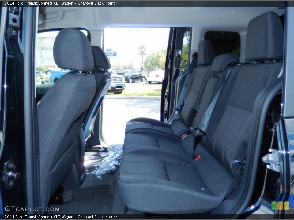 Charcoal Black Interior Rear Seat for the 2014 Ford Transit Connect XLT Wagon #91761107