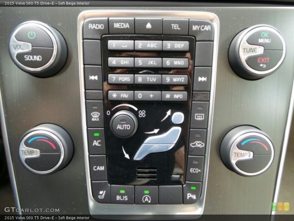 Soft Beige Interior Controls for the 2015 Volvo S60 T5 Drive-E #91762010