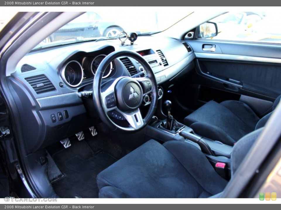 Black Interior Photo for the 2008 Mitsubishi Lancer Evolution GSR #91763723