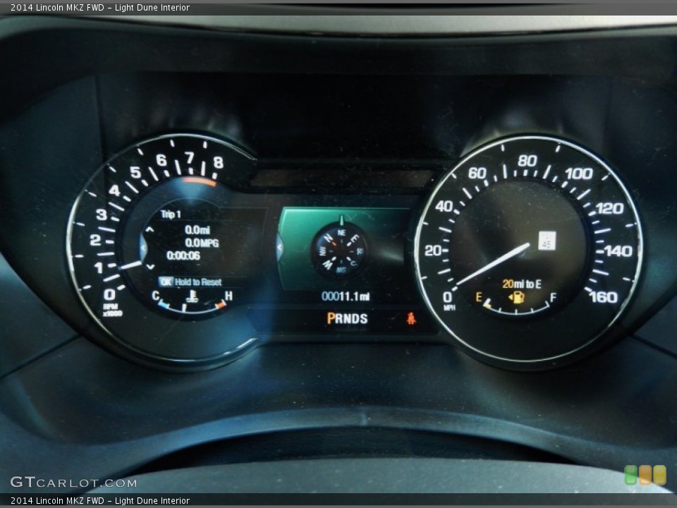 Light Dune Interior Gauges for the 2014 Lincoln MKZ FWD #91765784
