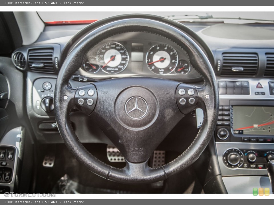 Black Interior Steering Wheel for the 2006 Mercedes-Benz C 55 AMG #91767515