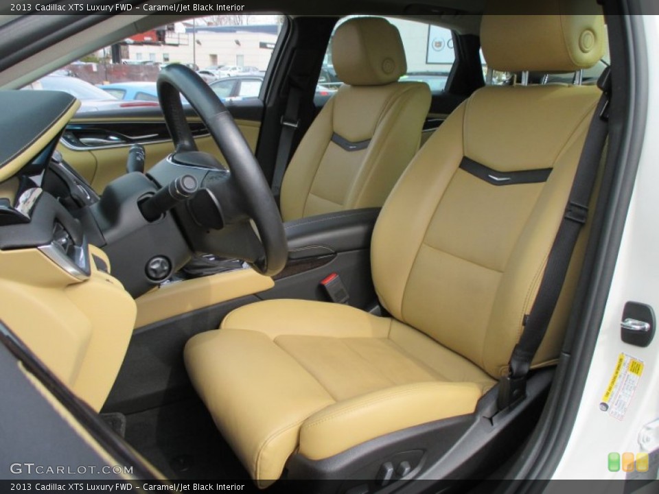 Caramel/Jet Black Interior Front Seat for the 2013 Cadillac XTS Luxury FWD #91771292