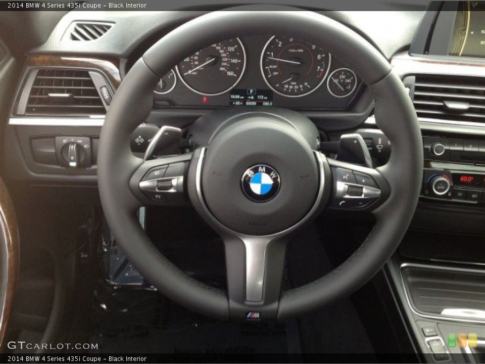 Black Interior Steering Wheel for the 2014 BMW 4 Series 435i Coupe #91771358