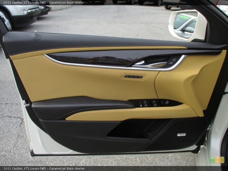 Caramel/Jet Black Interior Door Panel for the 2013 Cadillac XTS Luxury FWD #91771482