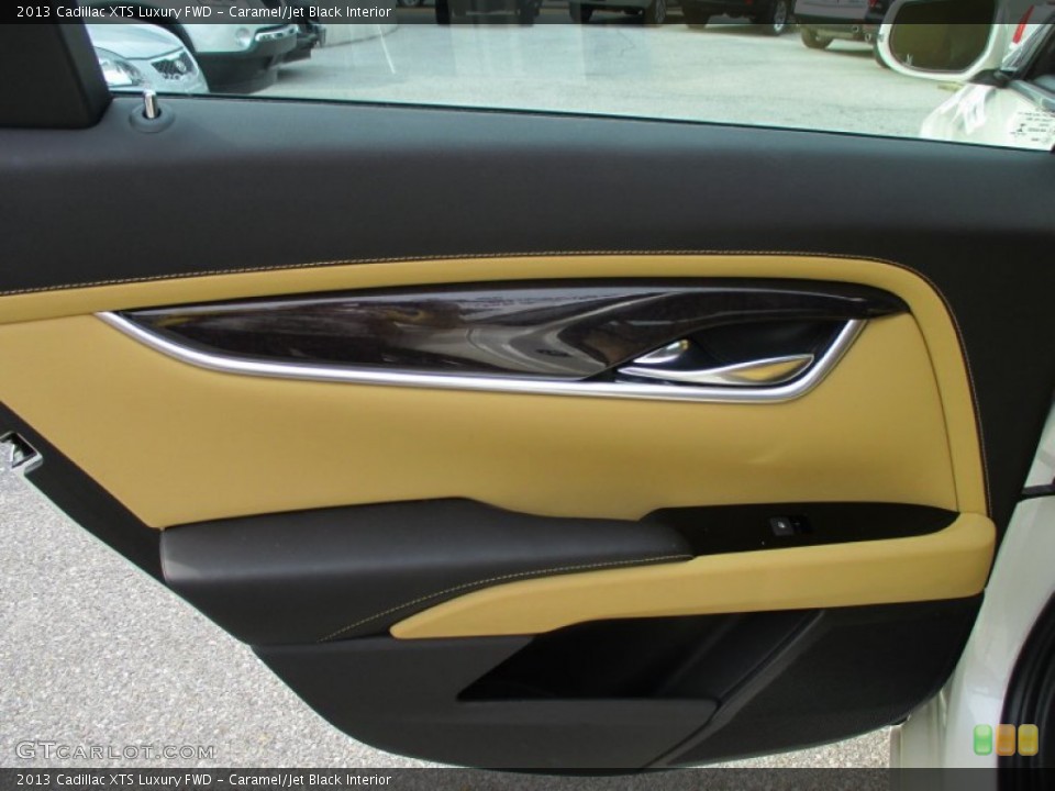 Caramel/Jet Black Interior Door Panel for the 2013 Cadillac XTS Luxury FWD #91771493