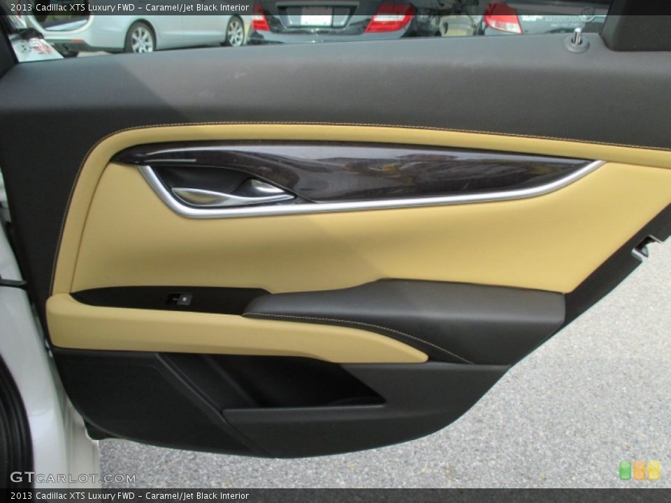 Caramel/Jet Black Interior Door Panel for the 2013 Cadillac XTS Luxury FWD #91771502