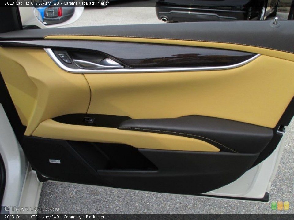 Caramel/Jet Black Interior Door Panel for the 2013 Cadillac XTS Luxury FWD #91771514