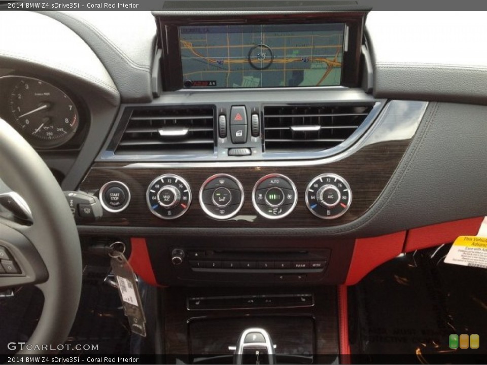 Coral Red Interior Controls for the 2014 BMW Z4 sDrive35i #91771517