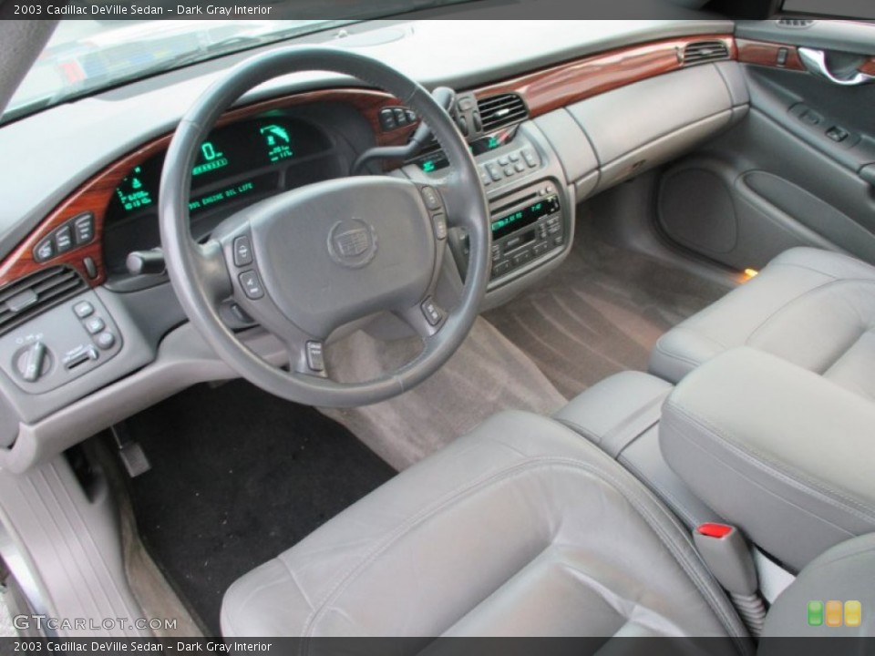 Dark Gray Interior Photo for the 2003 Cadillac DeVille Sedan #91772534