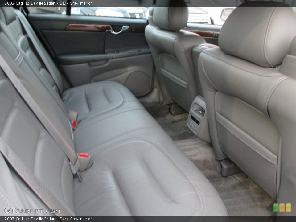 Dark Gray Interior Rear Seat for the 2003 Cadillac DeVille Sedan #91772579