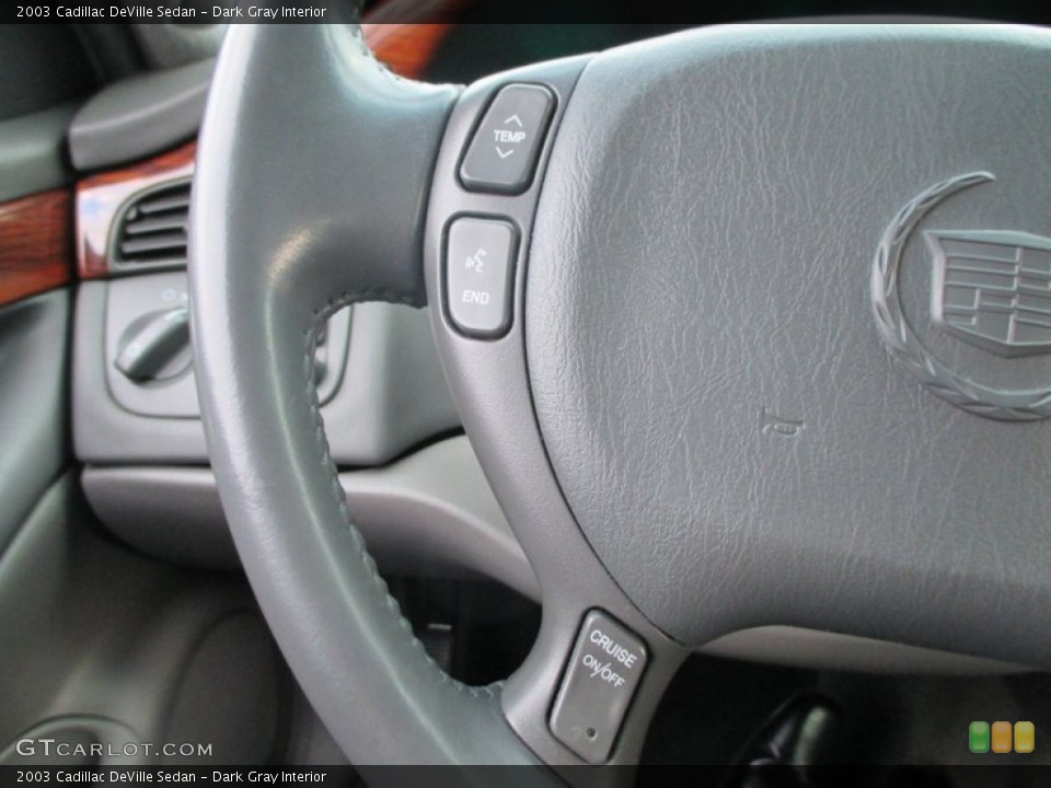 Dark Gray Interior Controls for the 2003 Cadillac DeVille Sedan #91772663