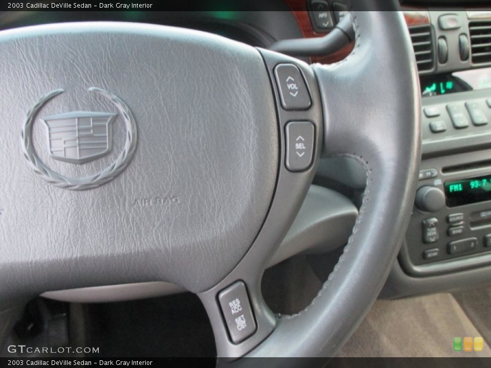 Dark Gray Interior Controls for the 2003 Cadillac DeVille Sedan #91772669