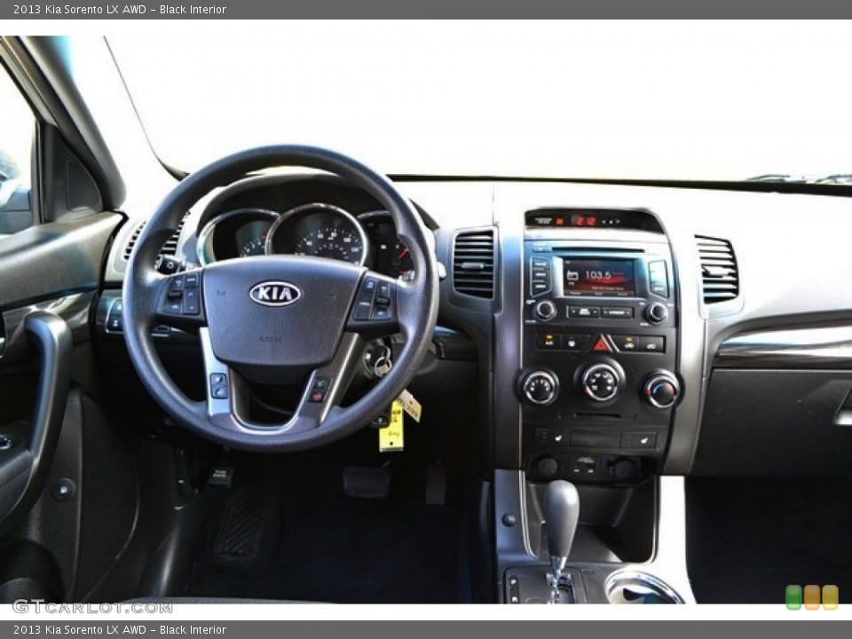 Black Interior Dashboard for the 2013 Kia Sorento LX AWD #91772941