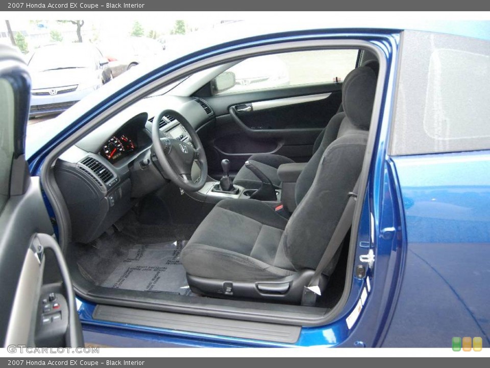 Black Interior Photo for the 2007 Honda Accord EX Coupe #9177378