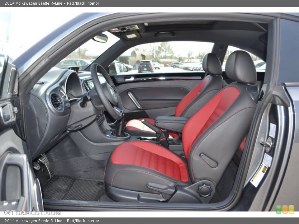 Red/Black Interior Front Seat for the 2014 Volkswagen Beetle R-Line #91775852