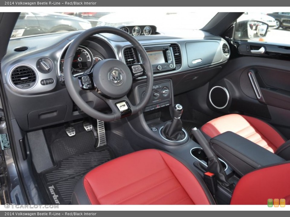 Red/Black Interior Prime Interior for the 2014 Volkswagen Beetle R-Line #91775858