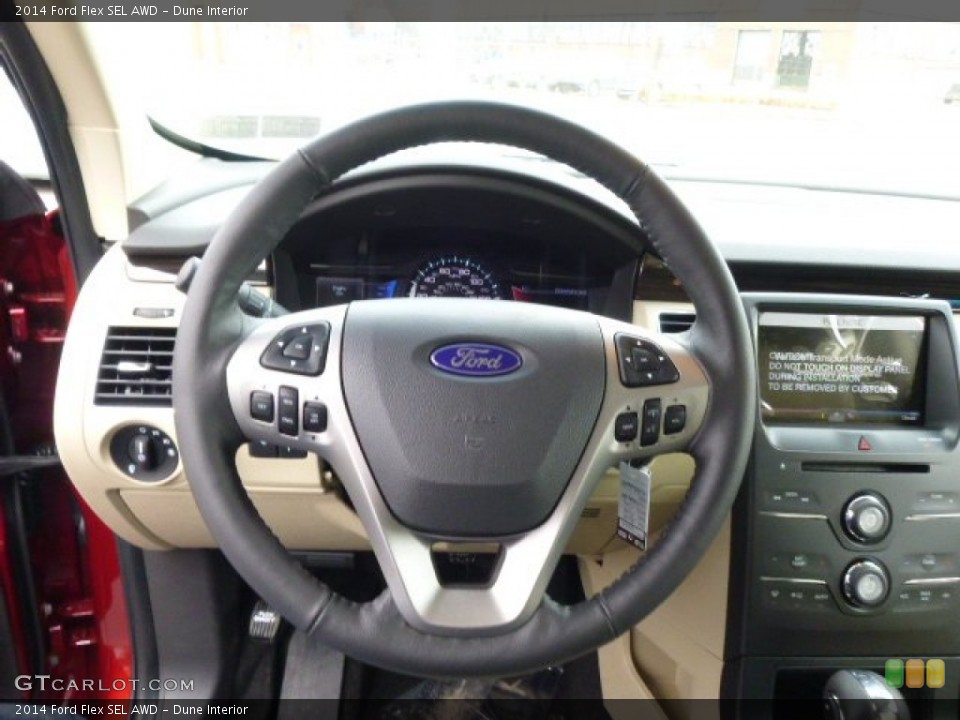 Dune Interior Steering Wheel for the 2014 Ford Flex SEL AWD #91777370