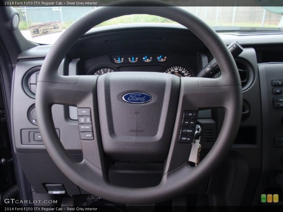 Steel Grey Interior Steering Wheel for the 2014 Ford F150 STX Regular Cab #91779332
