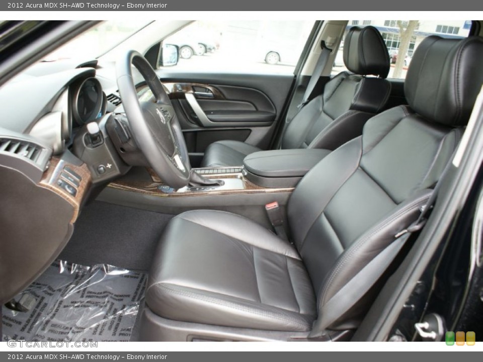 Ebony Interior Photo for the 2012 Acura MDX SH-AWD Technology #91783062