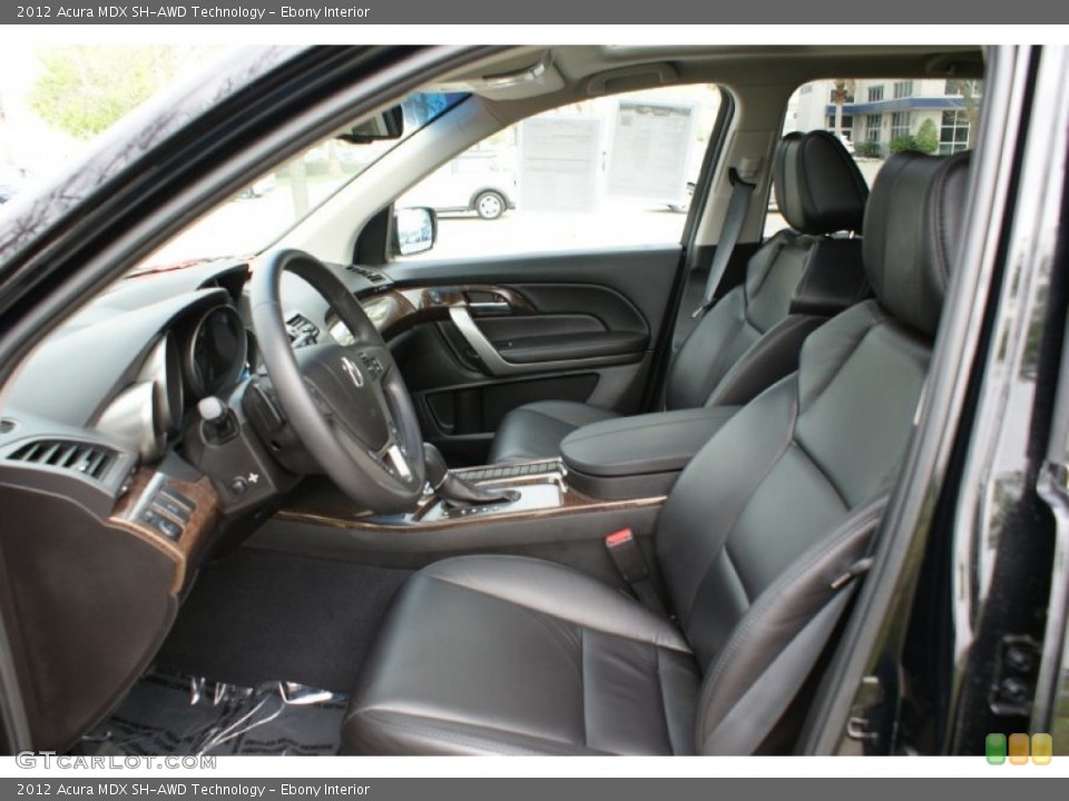Ebony Interior Prime Interior for the 2012 Acura MDX SH-AWD Technology #91783103