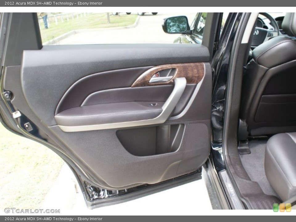 Ebony Interior Door Panel for the 2012 Acura MDX SH-AWD Technology #91783130