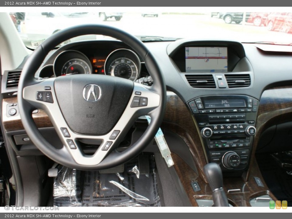 Ebony Interior Dashboard for the 2012 Acura MDX SH-AWD Technology #91783472