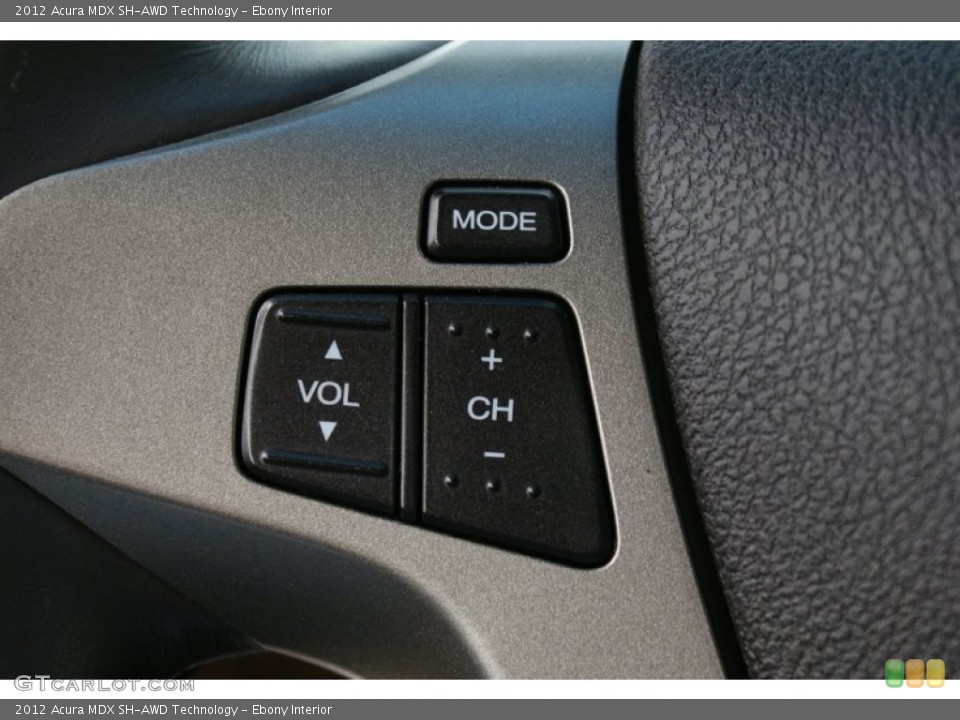 Ebony Interior Controls for the 2012 Acura MDX SH-AWD Technology #91783757