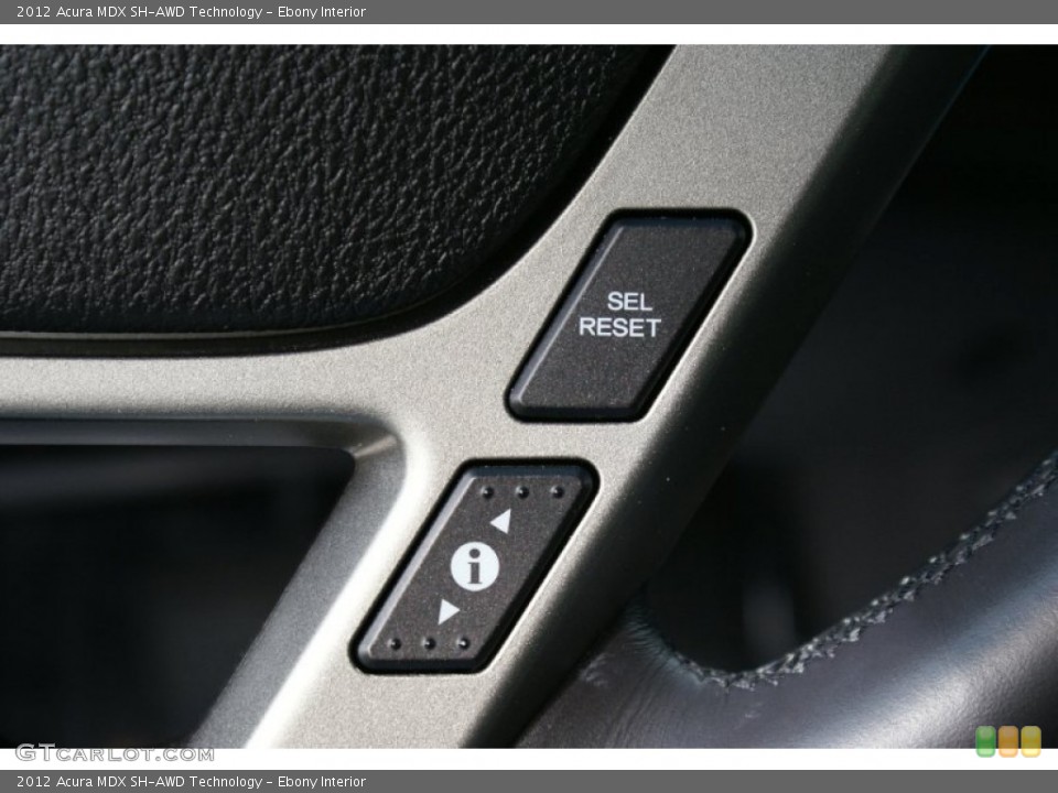 Ebony Interior Controls for the 2012 Acura MDX SH-AWD Technology #91783826