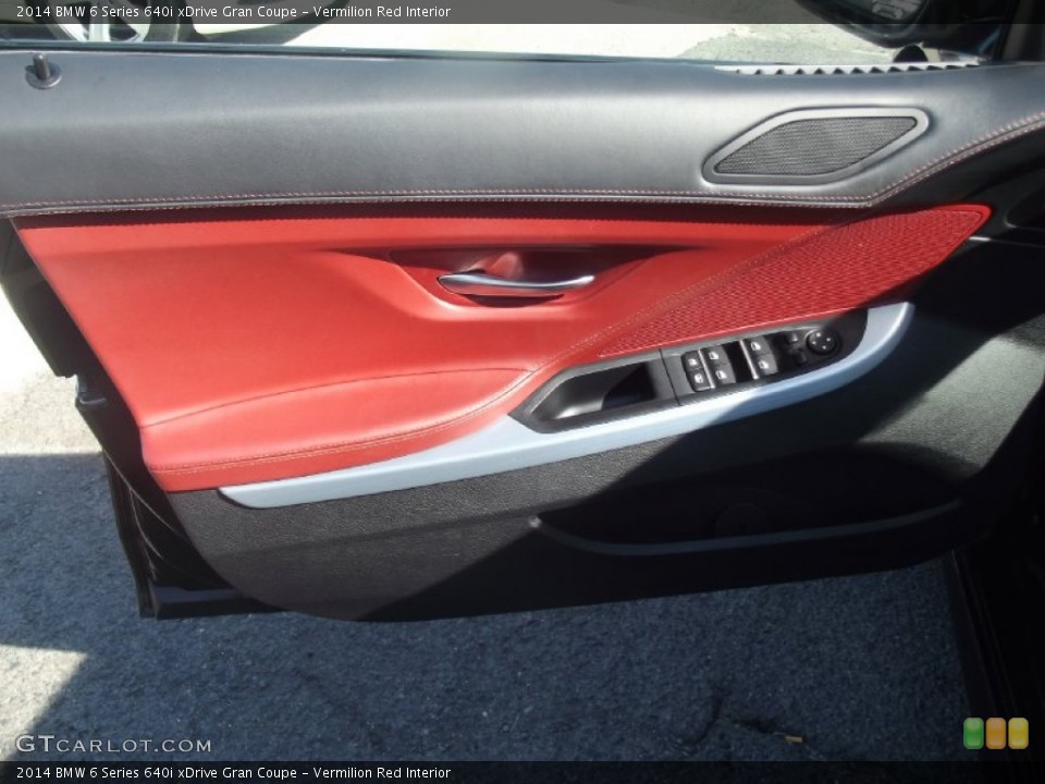 Vermilion Red Interior Door Panel for the 2014 BMW 6 Series 640i xDrive Gran Coupe #91786475