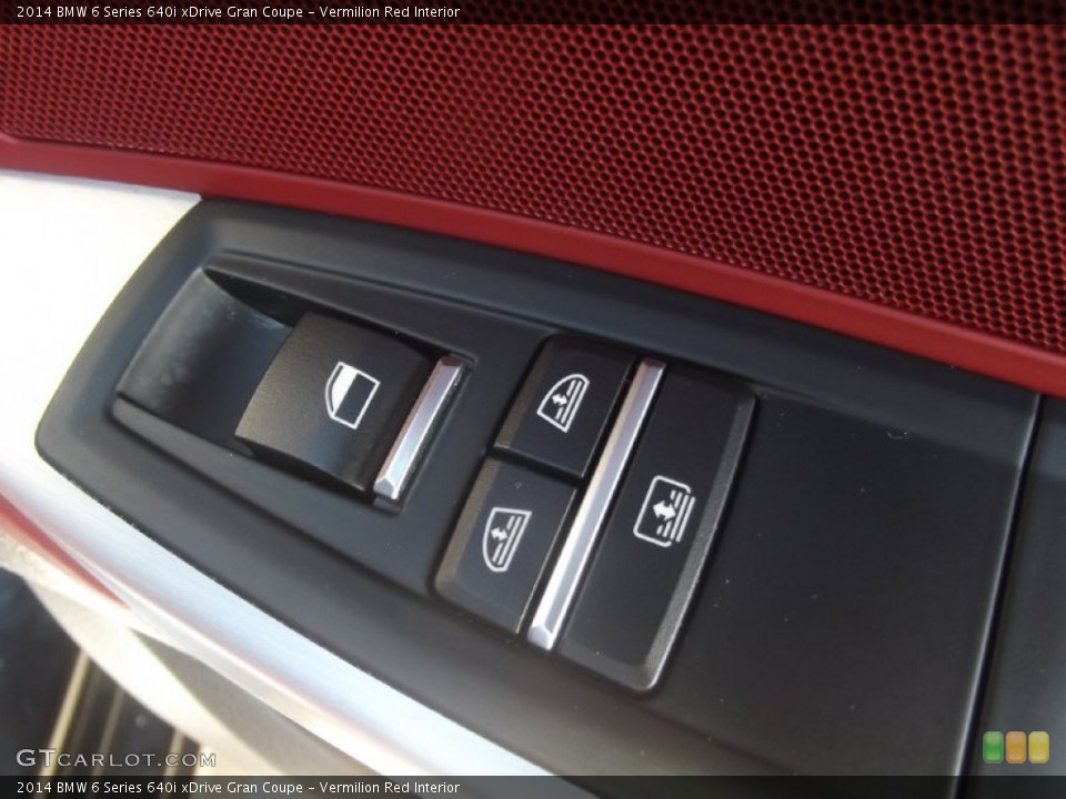 Vermilion Red Interior Controls for the 2014 BMW 6 Series 640i xDrive Gran Coupe #91787348