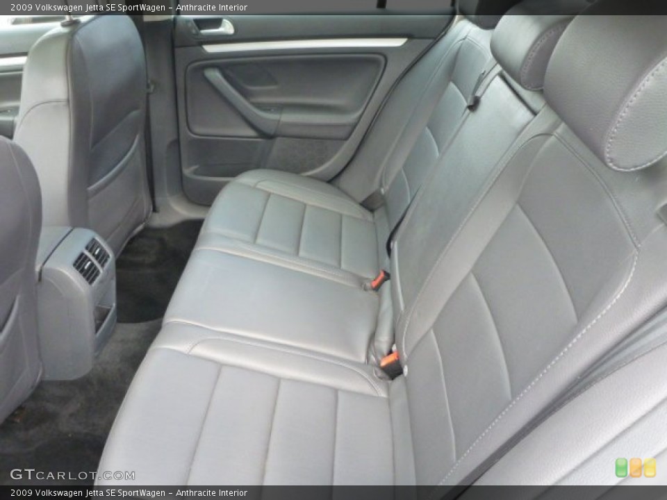Anthracite Interior Rear Seat for the 2009 Volkswagen Jetta SE SportWagen #91787384