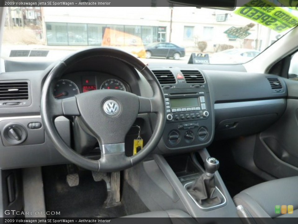 Anthracite 2009 Volkswagen Jetta Interiors