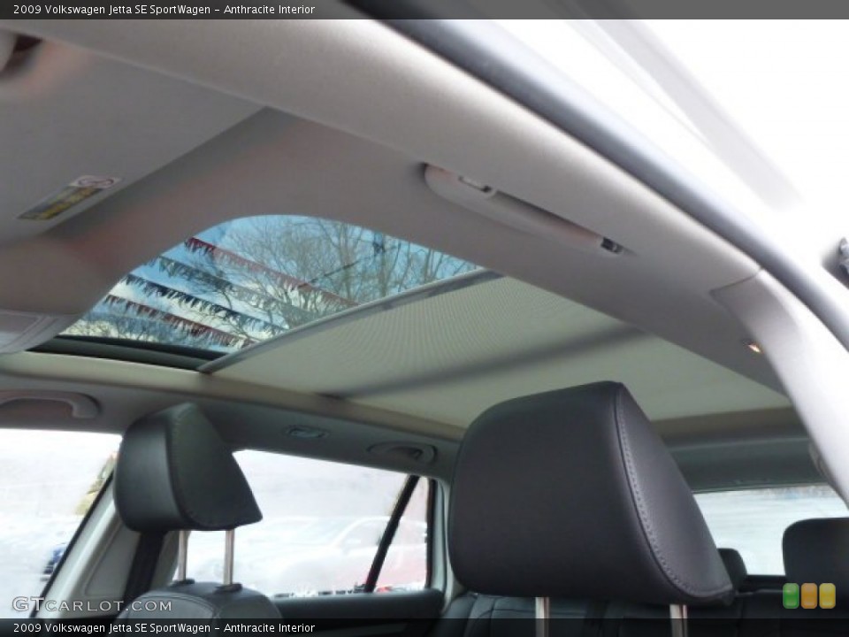 Anthracite Interior Sunroof for the 2009 Volkswagen Jetta SE SportWagen #91787417