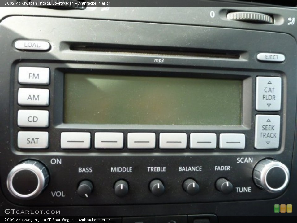 Anthracite Interior Audio System for the 2009 Volkswagen Jetta SE SportWagen #91787720