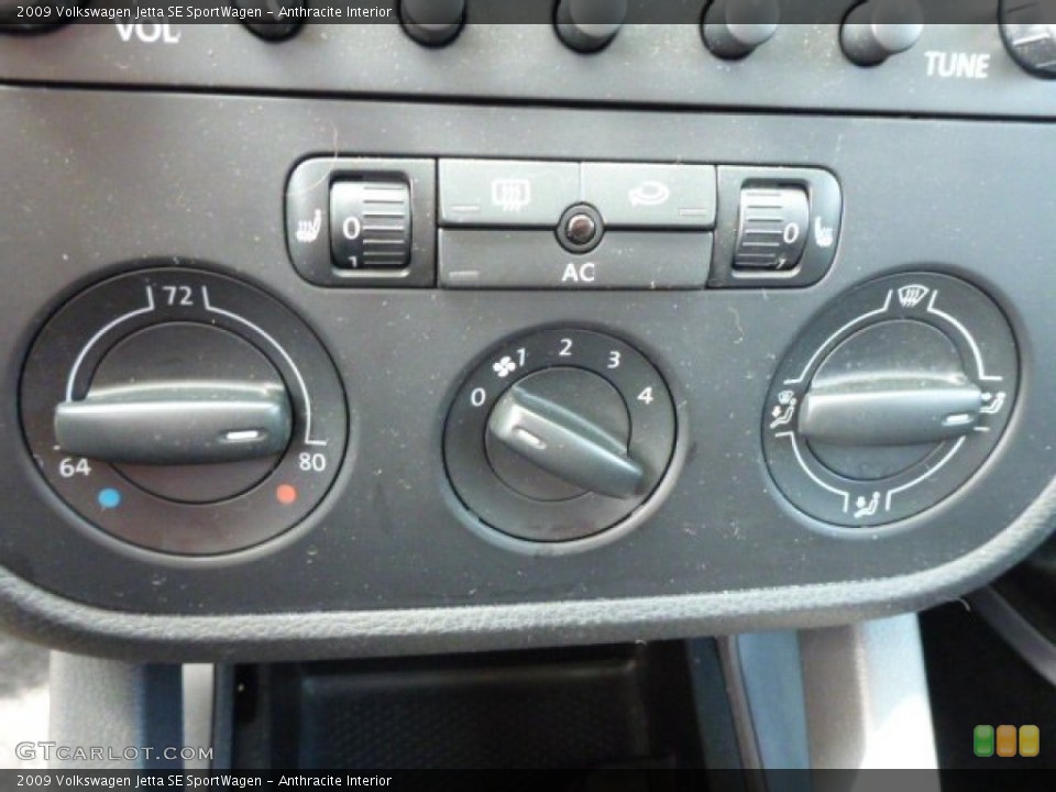 Anthracite Interior Controls for the 2009 Volkswagen Jetta SE SportWagen #91787732