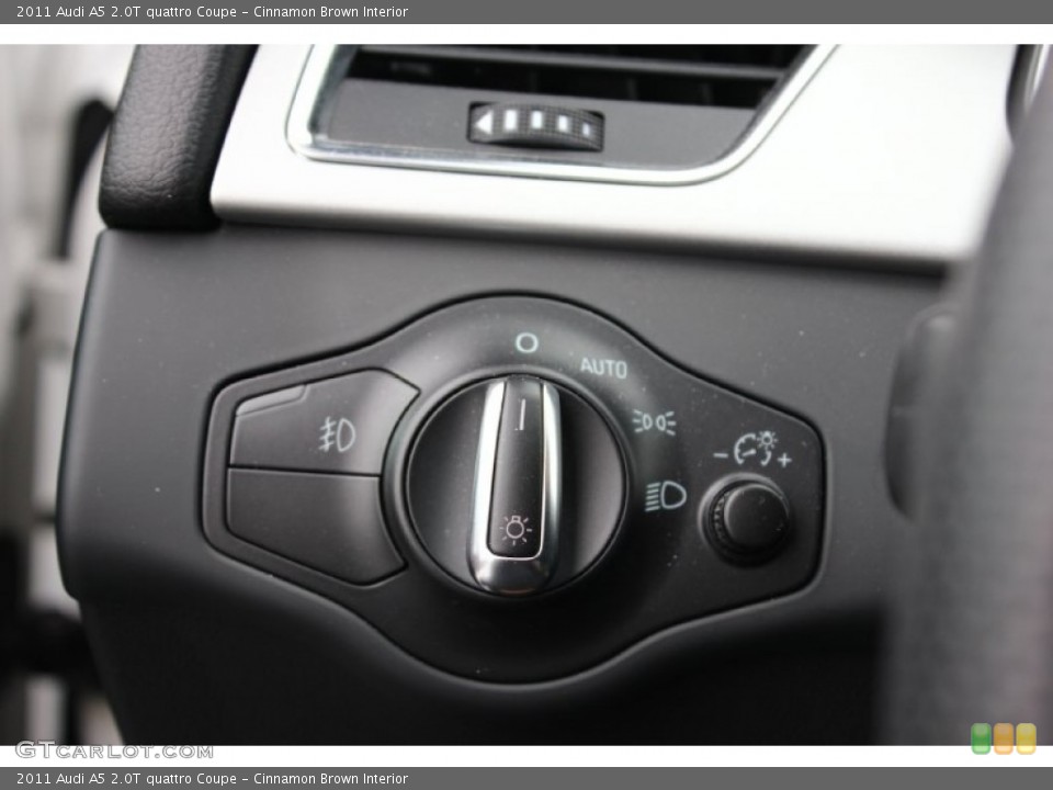 Cinnamon Brown Interior Controls for the 2011 Audi A5 2.0T quattro Coupe #91788938