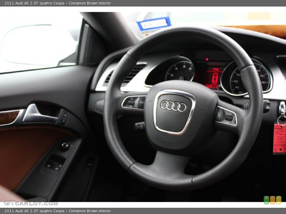 Cinnamon Brown Interior Steering Wheel for the 2011 Audi A5 2.0T quattro Coupe #91789061