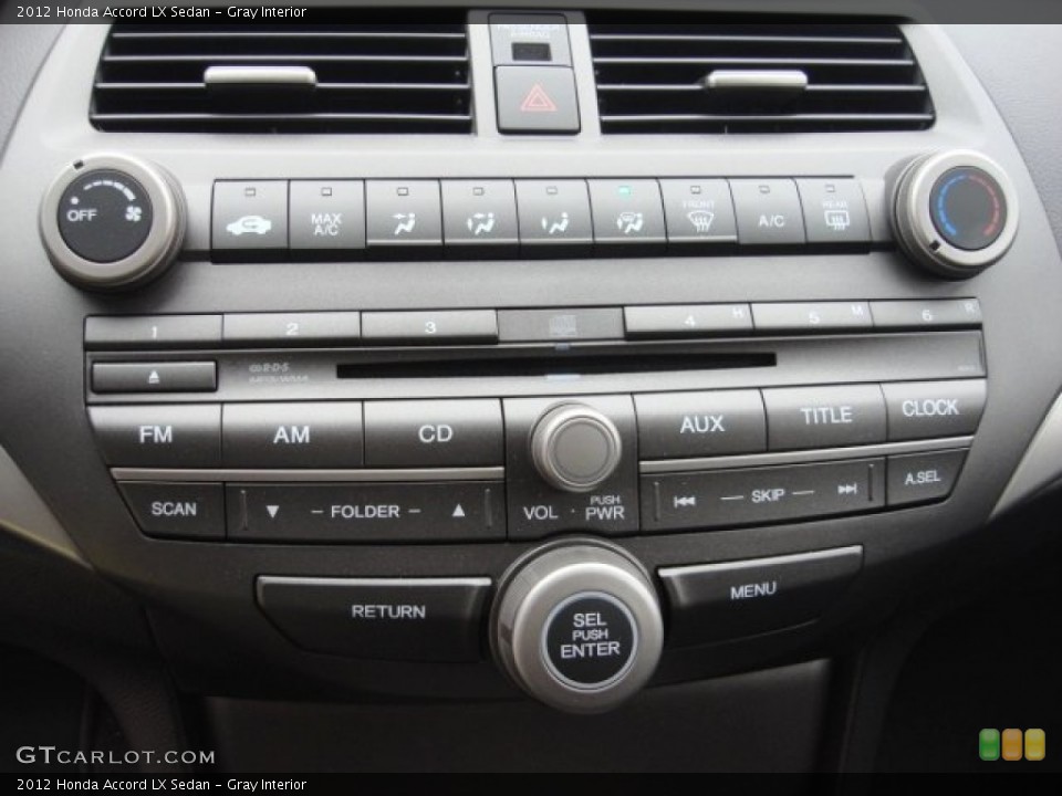 Gray Interior Controls for the 2012 Honda Accord LX Sedan #91789106