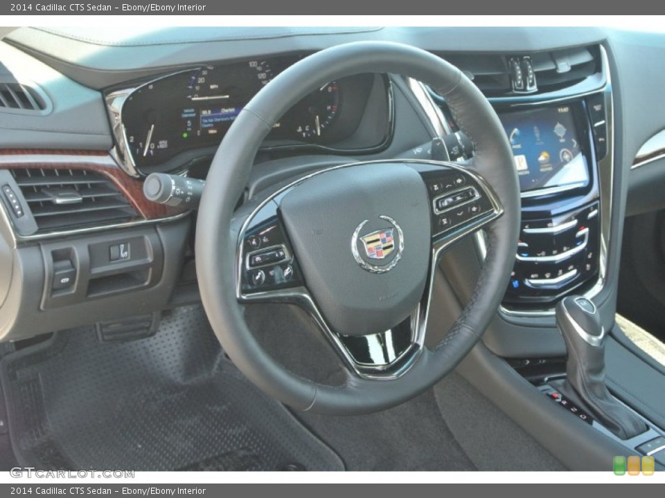 Ebony/Ebony Interior Steering Wheel for the 2014 Cadillac CTS Sedan #91790585