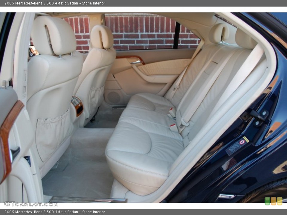 Stone Interior Rear Seat For The 2006 Mercedes Benz S 500