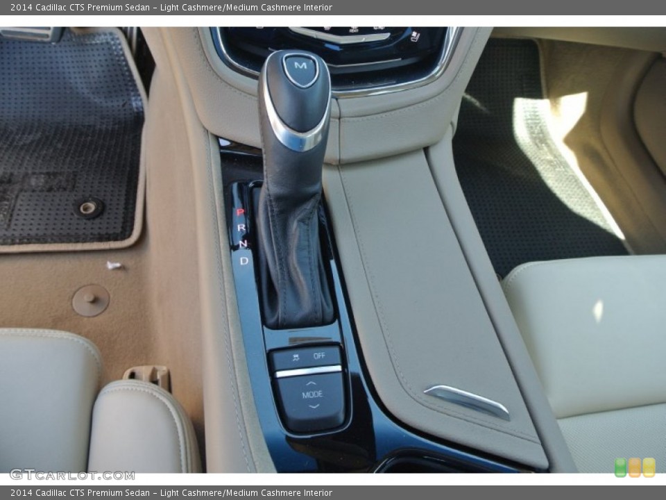Light Cashmere/Medium Cashmere Interior Transmission for the 2014 Cadillac CTS Premium Sedan #91791215