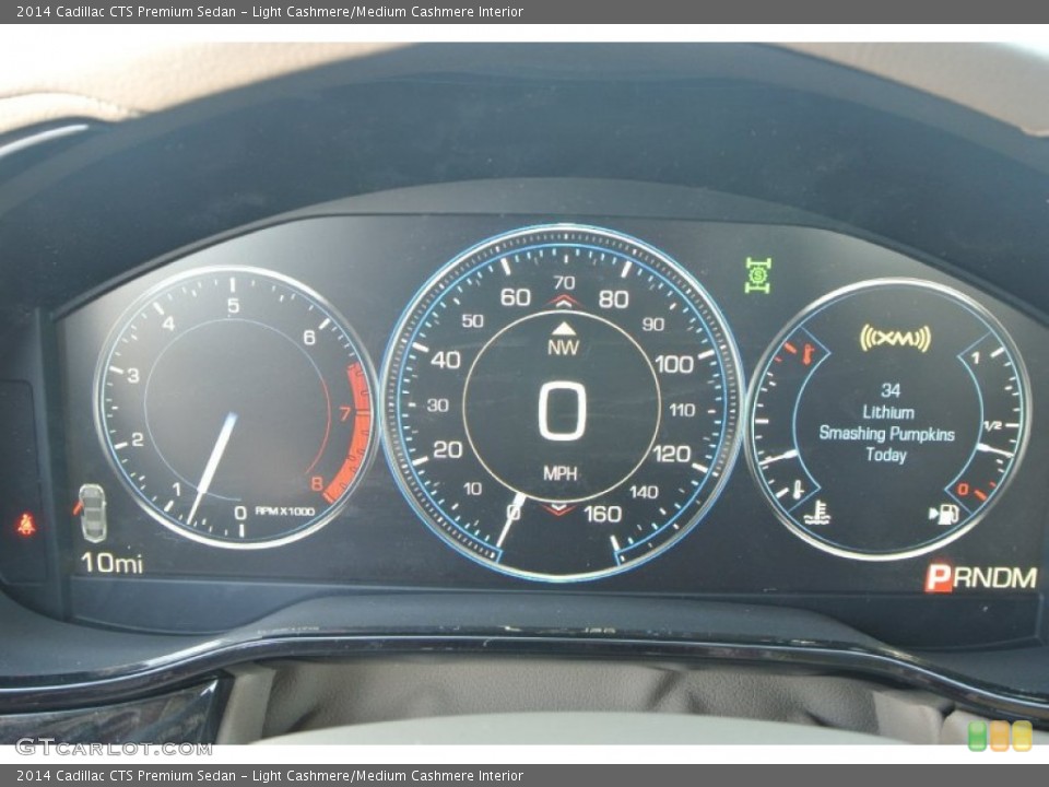 Light Cashmere/Medium Cashmere Interior Gauges for the 2014 Cadillac CTS Premium Sedan #91791314