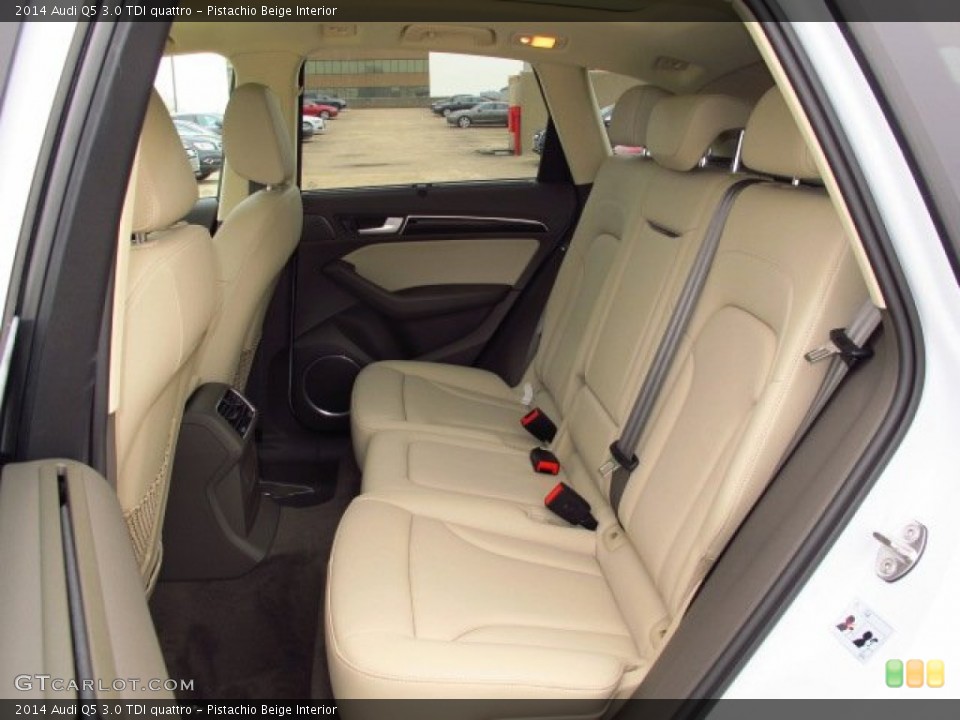 Pistachio Beige Interior Rear Seat for the 2014 Audi Q5 3.0 TDI quattro #91795728