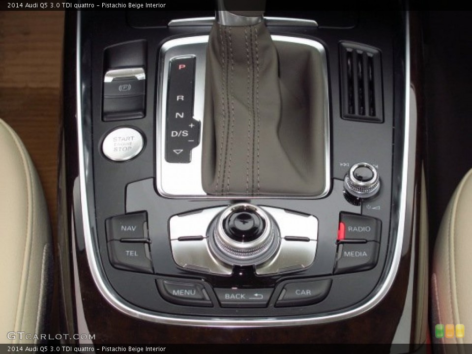 Pistachio Beige Interior Controls for the 2014 Audi Q5 3.0 TDI quattro #91795900