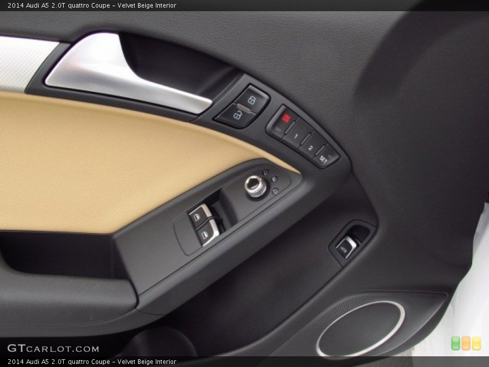 Velvet Beige Interior Controls for the 2014 Audi A5 2.0T quattro Coupe #91796285