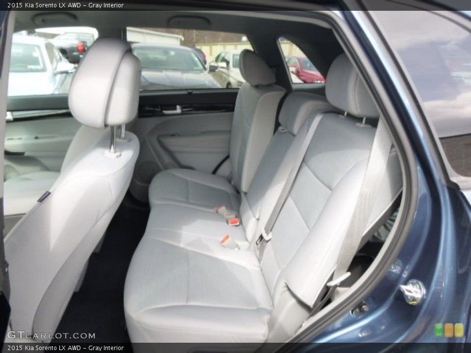 Gray Interior Rear Seat for the 2015 Kia Sorento LX AWD #91796624