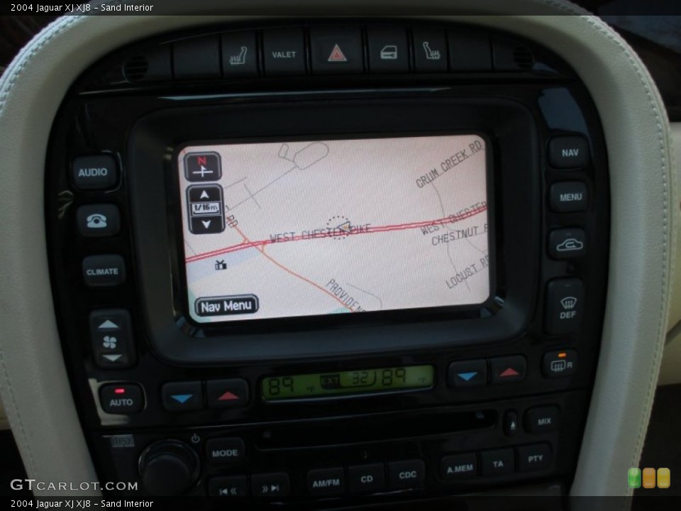 Sand Interior Navigation for the 2004 Jaguar XJ XJ8 #91800149
