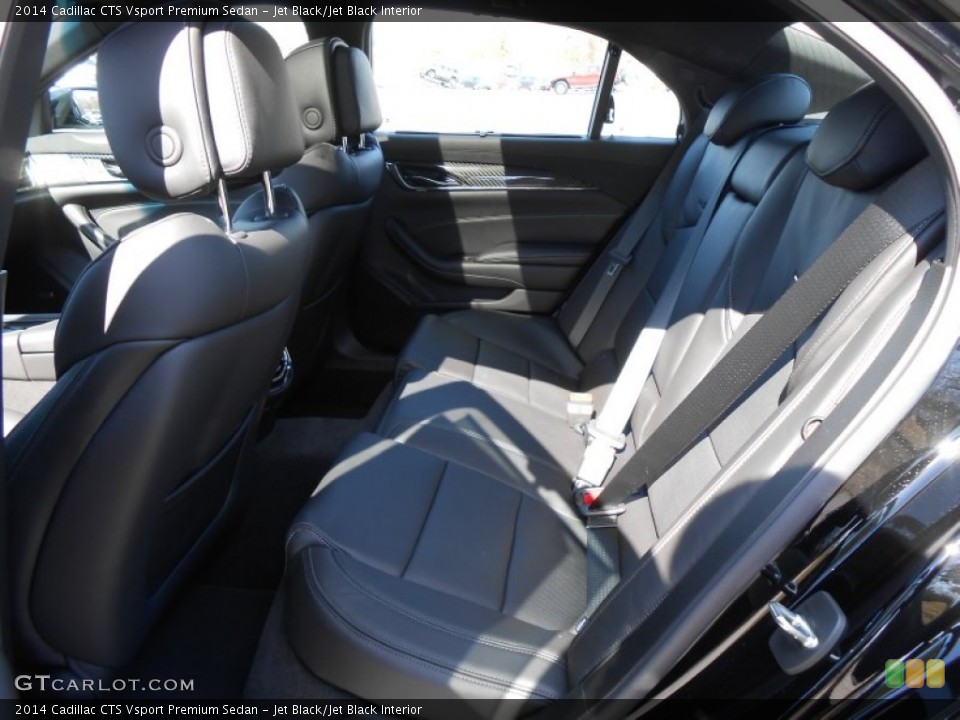 Jet Black/Jet Black Interior Rear Seat for the 2014 Cadillac CTS Vsport Premium Sedan #91802965